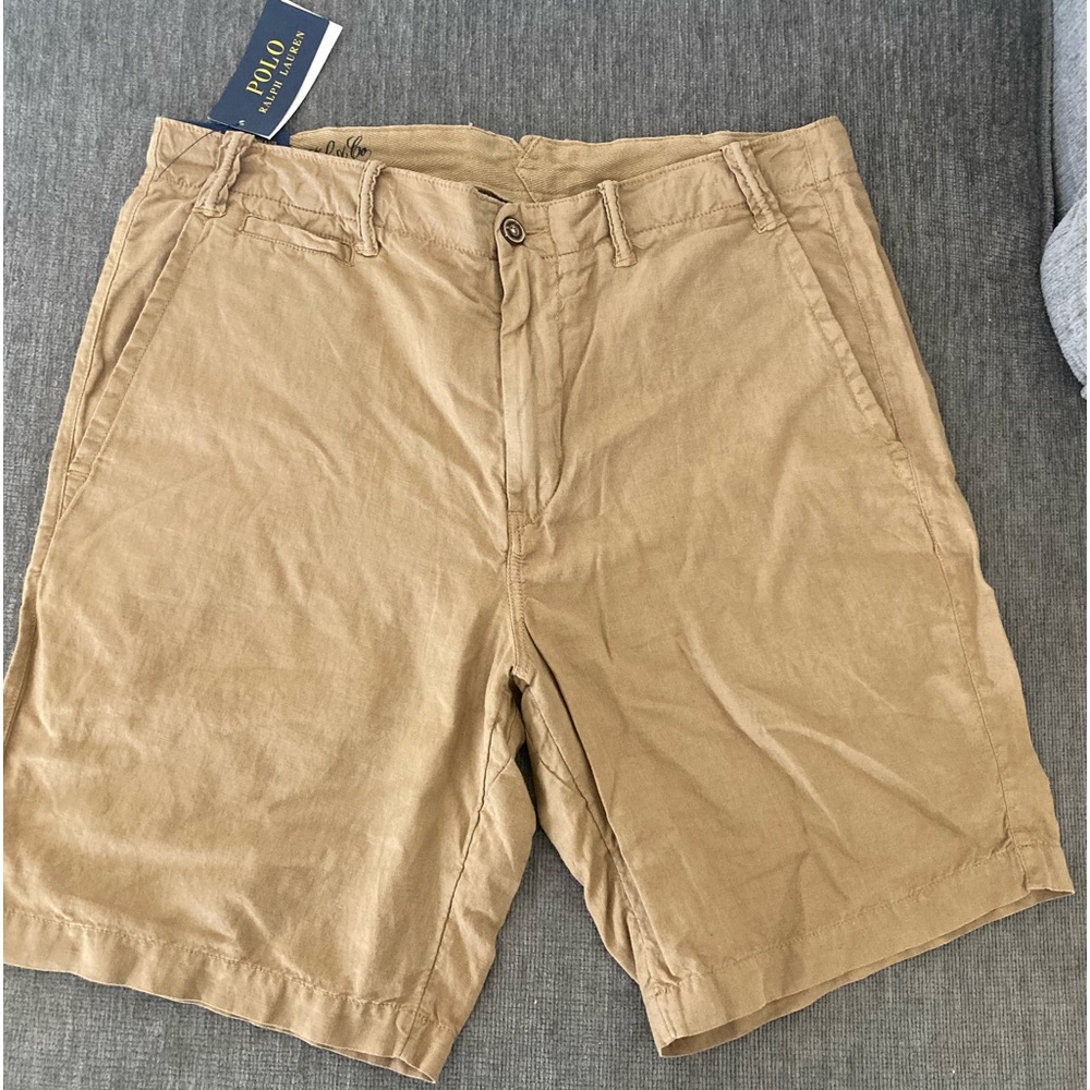 Ralph Lauren khaki shorts.